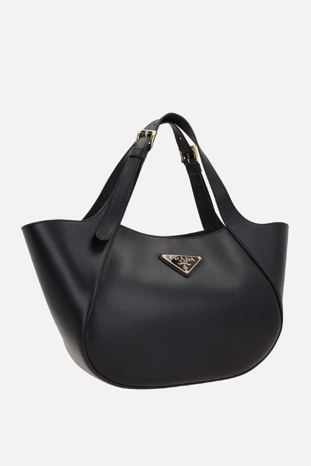 PRADA borsa shopping media in pelle City Qualità
