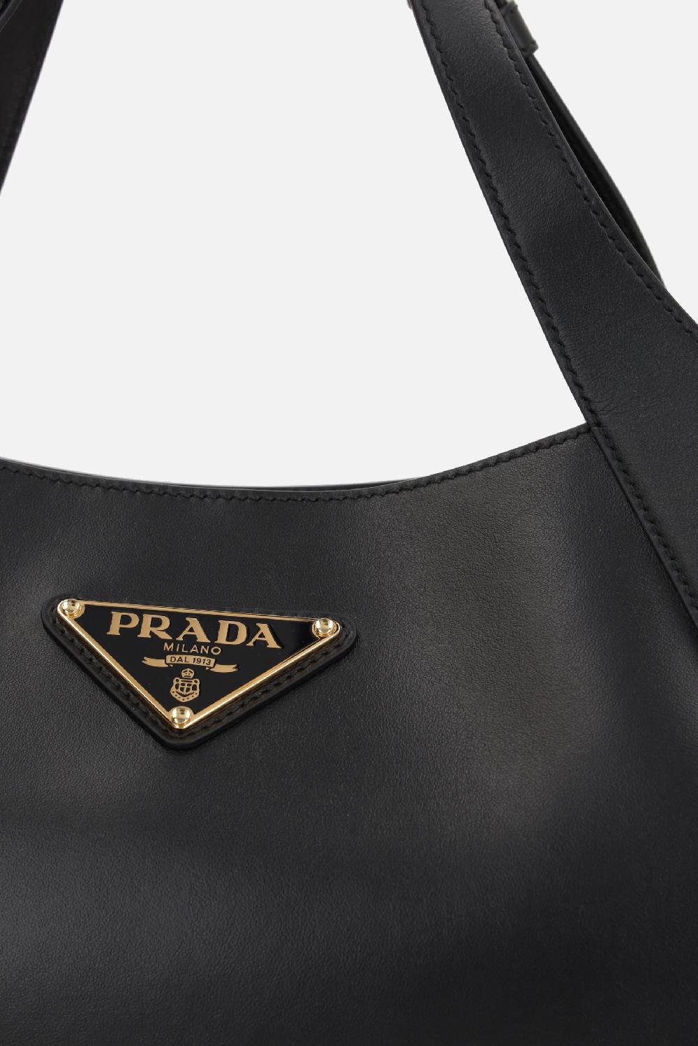 PRADA borsa shopping media in pelle City Qualità