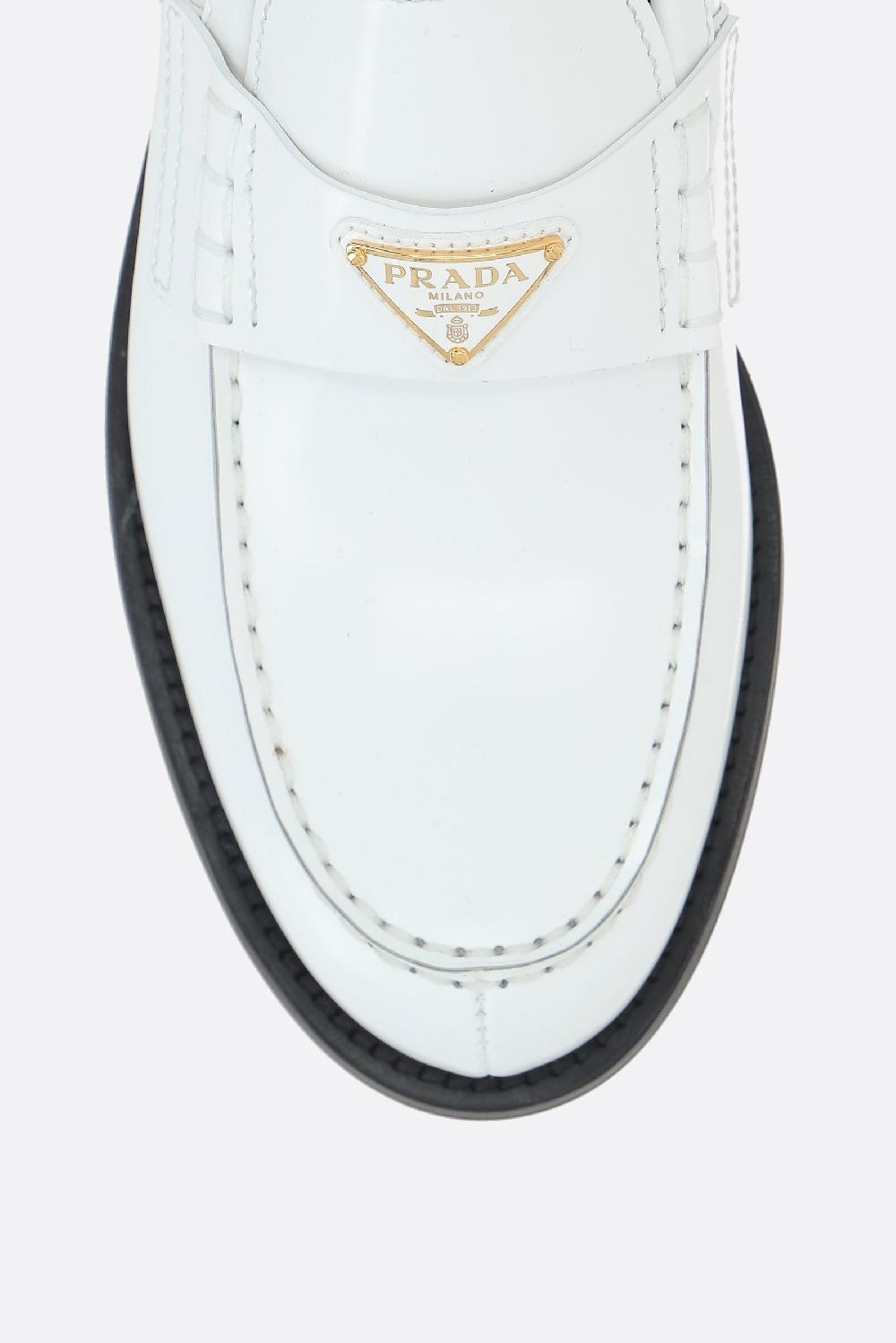 PRADA mocassino in pelle spazzolata Promozione