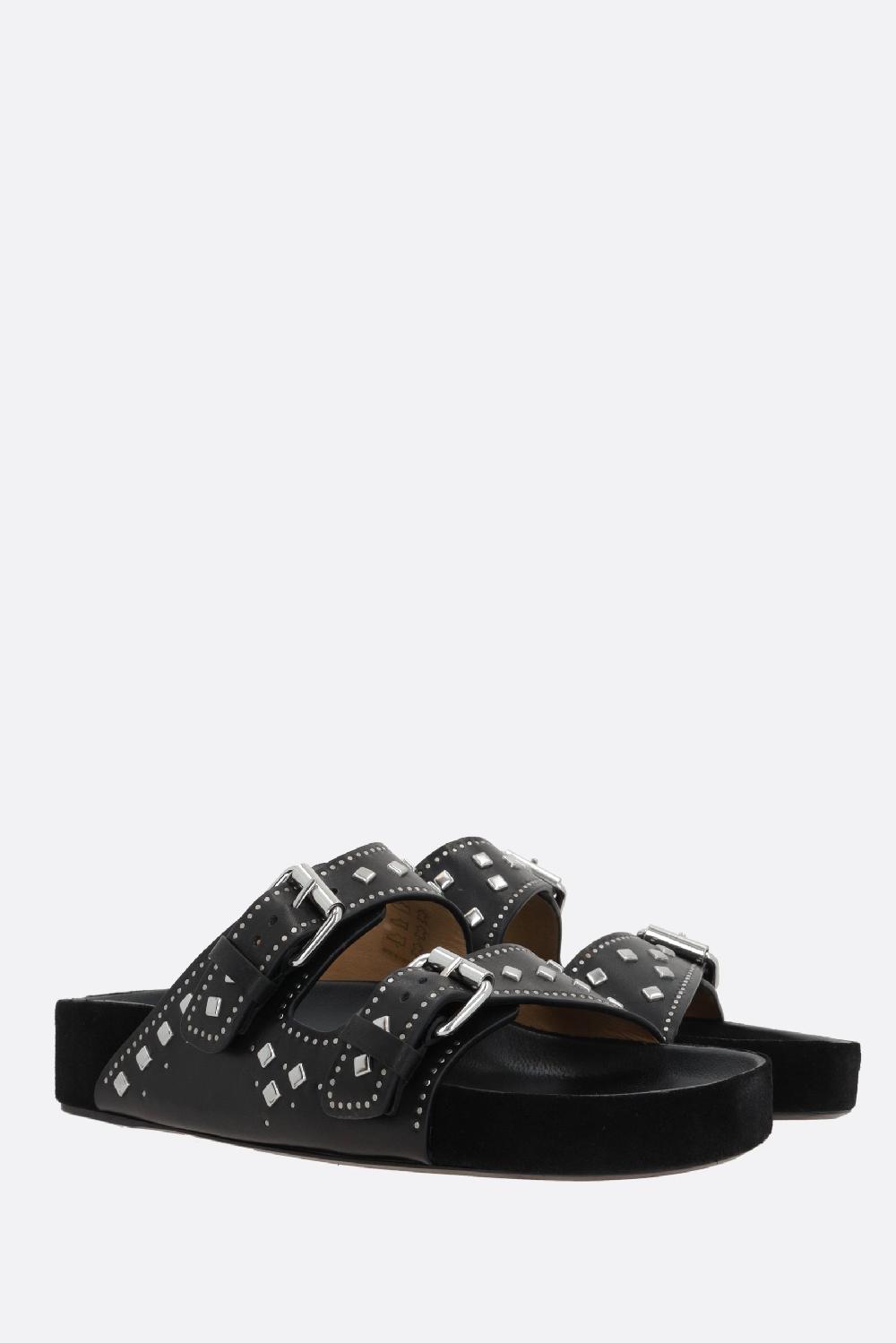 ISABEL MARANT sandalo flat Lennyo in pelle liscia Fino Al -60%