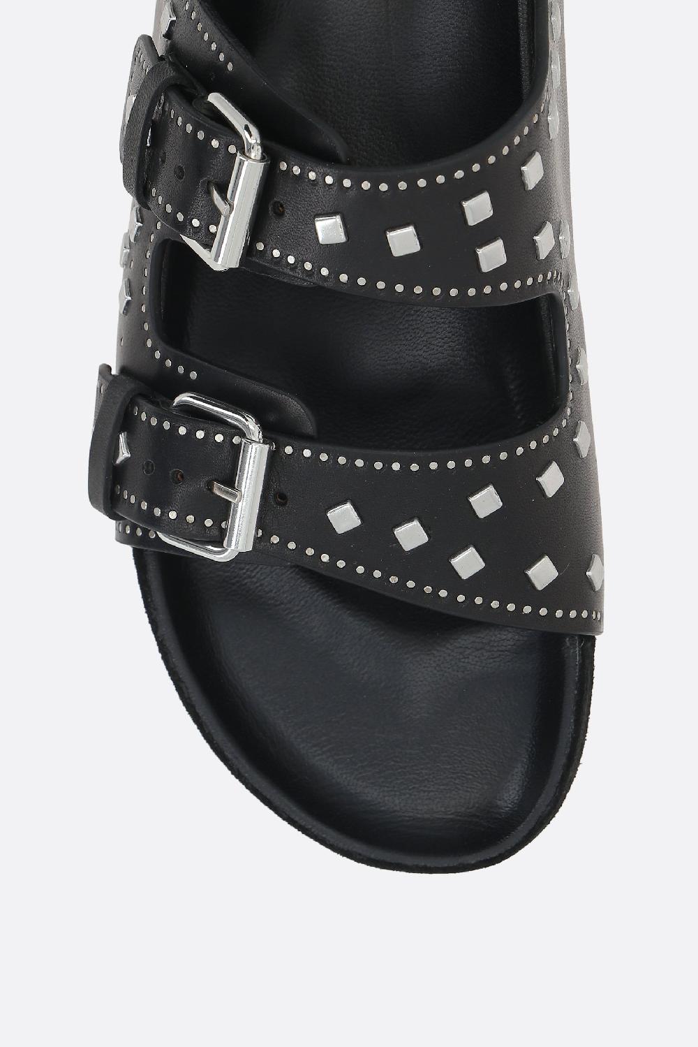 ISABEL MARANT sandalo flat Lennyo in pelle liscia Fino Al -60%