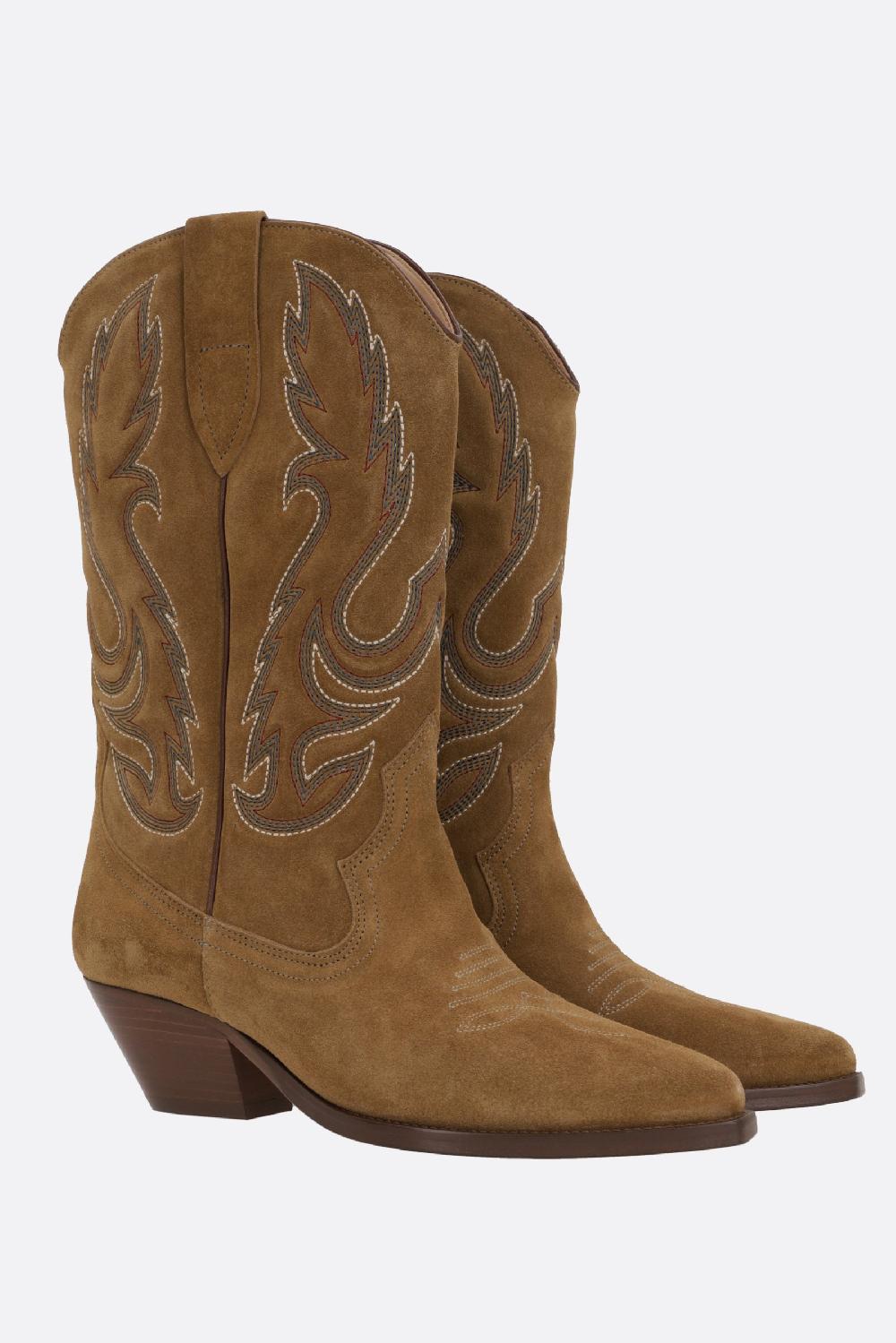 ISABEL MARANT stivaletto texano Duerto in suede Prezzo Ridotto