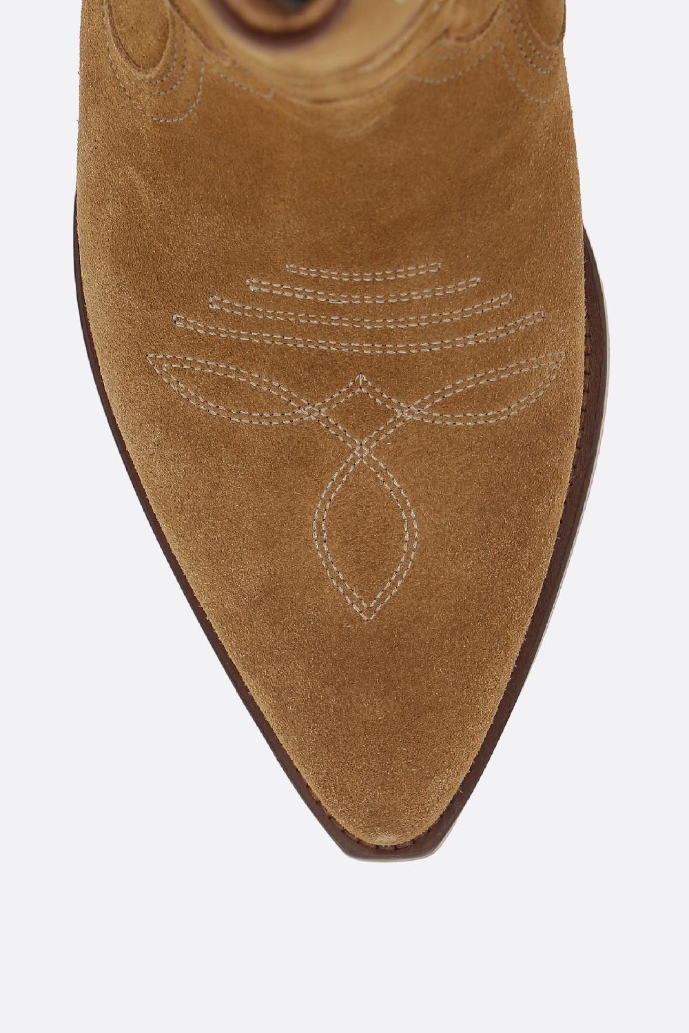 ISABEL MARANT stivaletto texano Duerto in suede Prezzo Ridotto