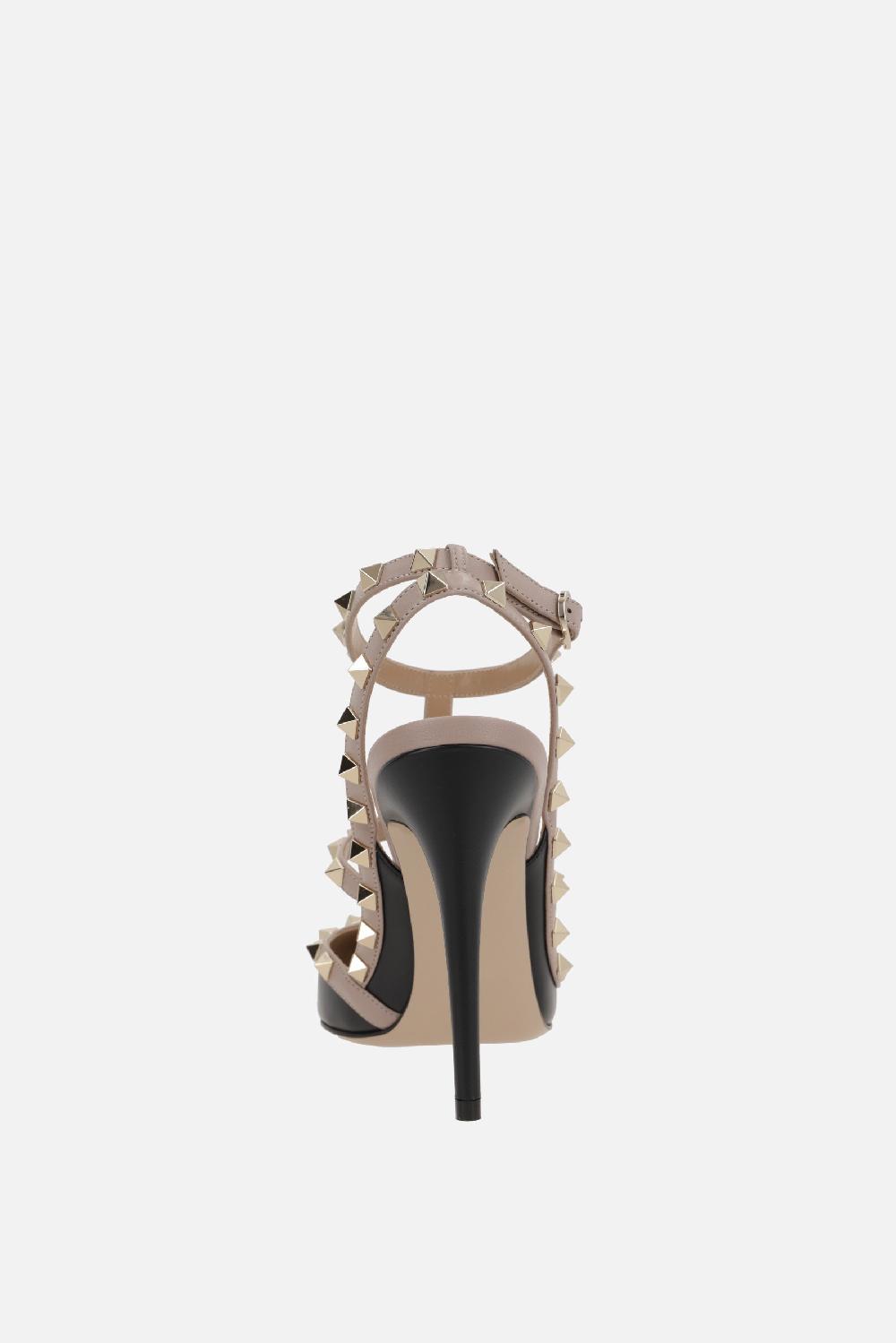 VALENTINO GARAVANI slingback Rockstud in pelle liscia Presa