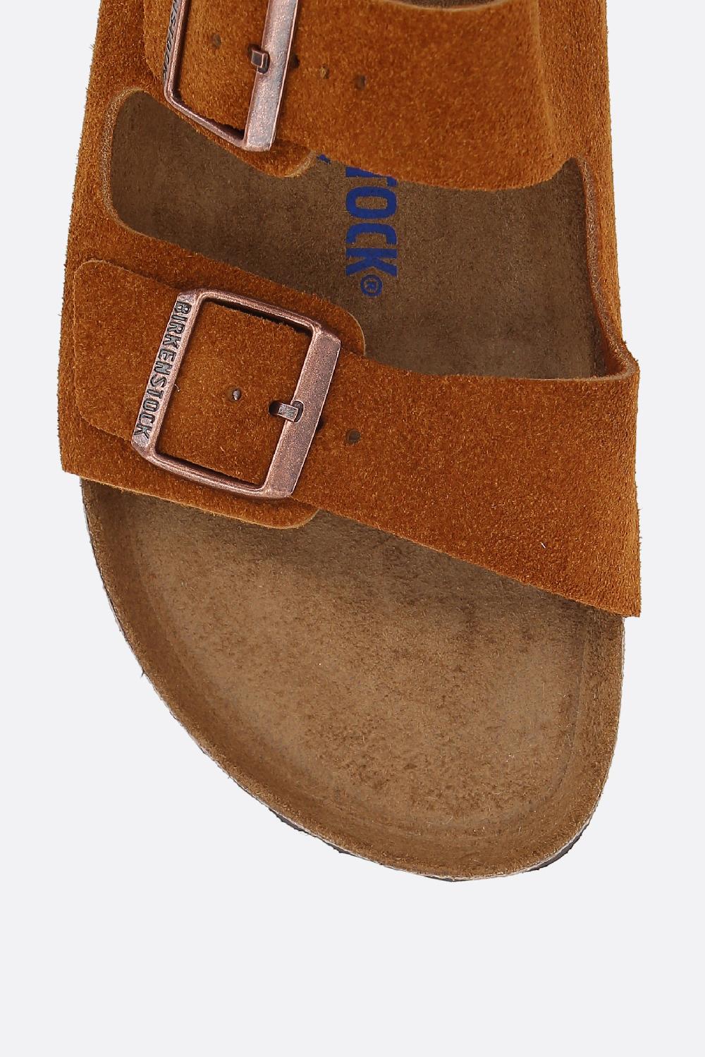 BIRKENSTOCK sandalo flat Arizona BS in suede (Narrow Fit) Offerta