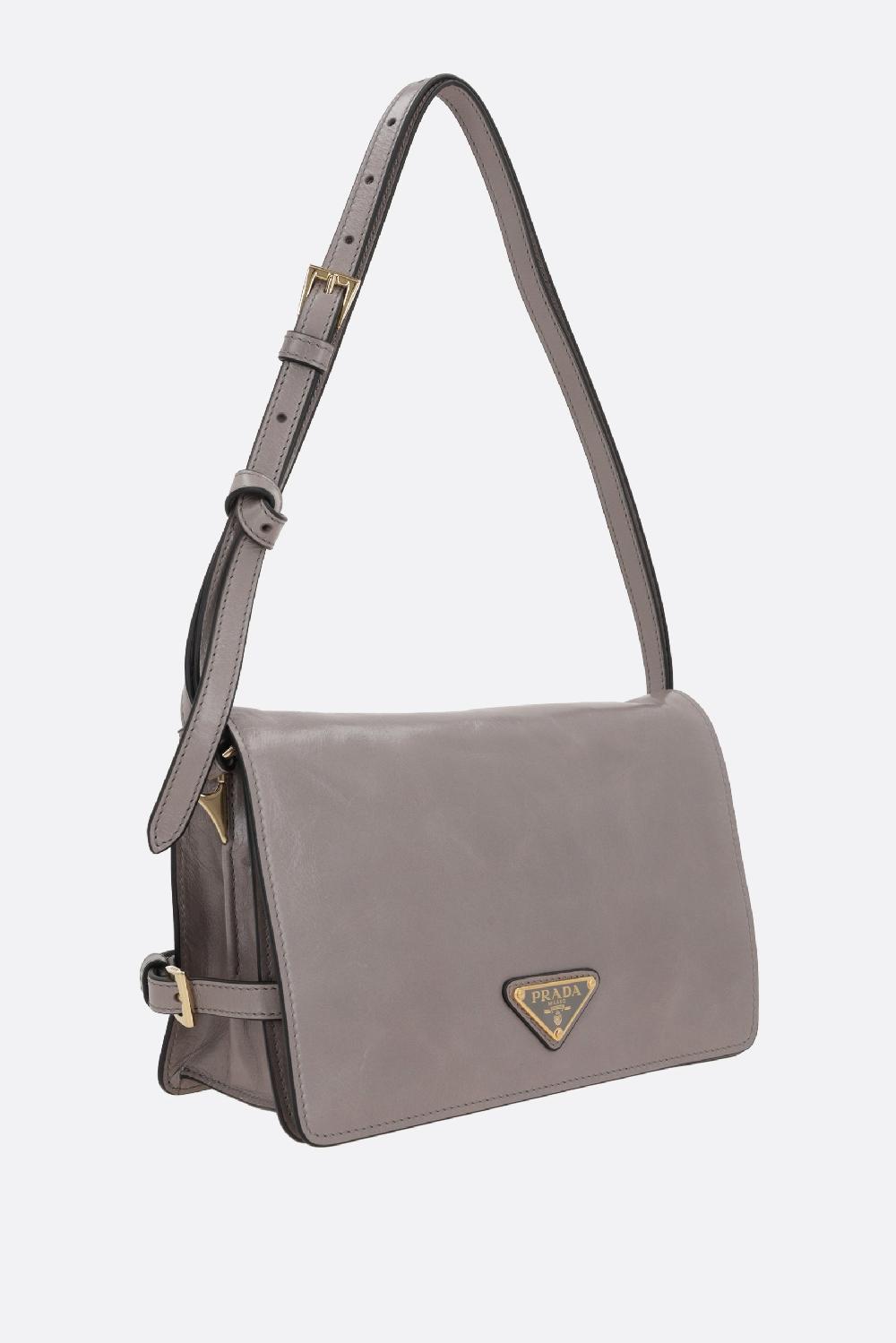PRADA borsa a spalla in pelle Soft Lux In Vendita