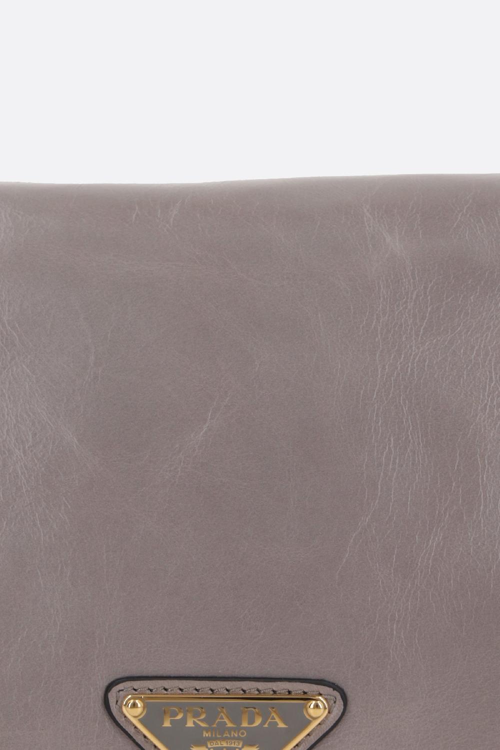 PRADA borsa a spalla in pelle Soft Lux In Vendita