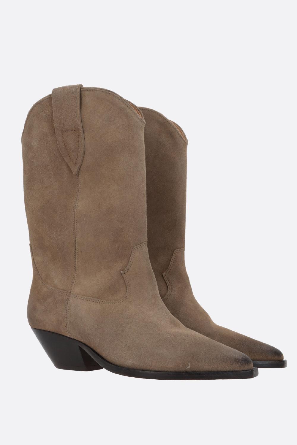 ISABEL MARANT stivaletto texano Duerto in suede Saldi