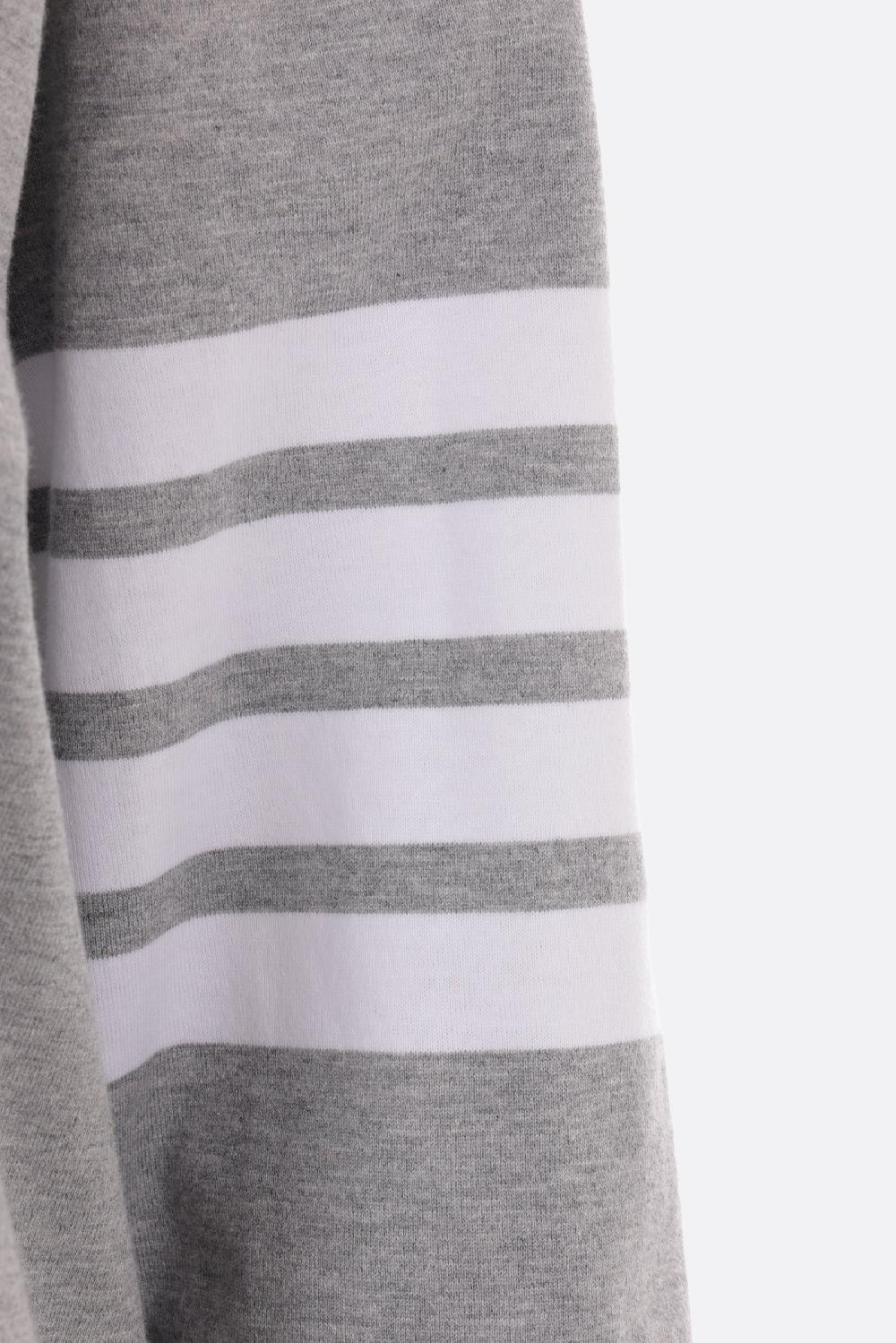 THOM BROWNE t-shirt a maniche lunghe in cotone con dettaglio 4-bar Offerte