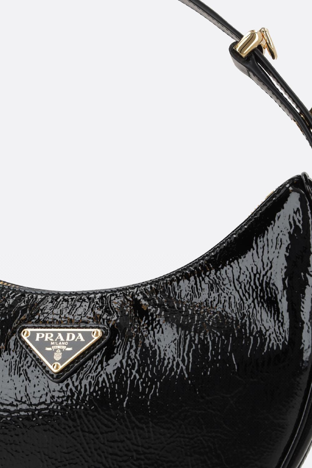 PRADA borsa a spalla Prada Arqué in naplak In Saldo