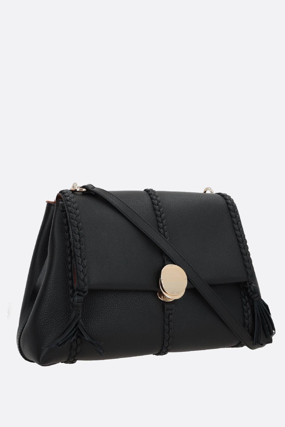 CHLOÉ borsa a spalla Penelope media in pelle martellata 2025