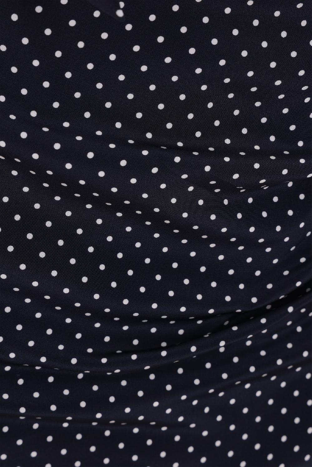 ALESSANDRA RICH miniabito off-the-shoulder in seta a pois Fino Al -60%