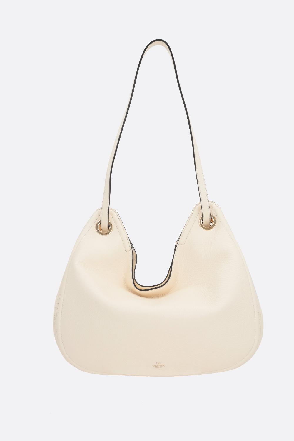 VALENTINO GARAVANI borsa hobo VLogo Gate in pelle martellata Prezzo Ridotto