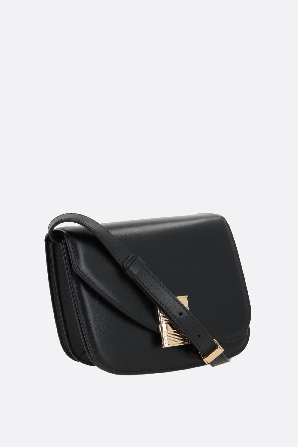 FERRAGAMO borsa a spalla Fiamma small in pelle liscia Sottocosto