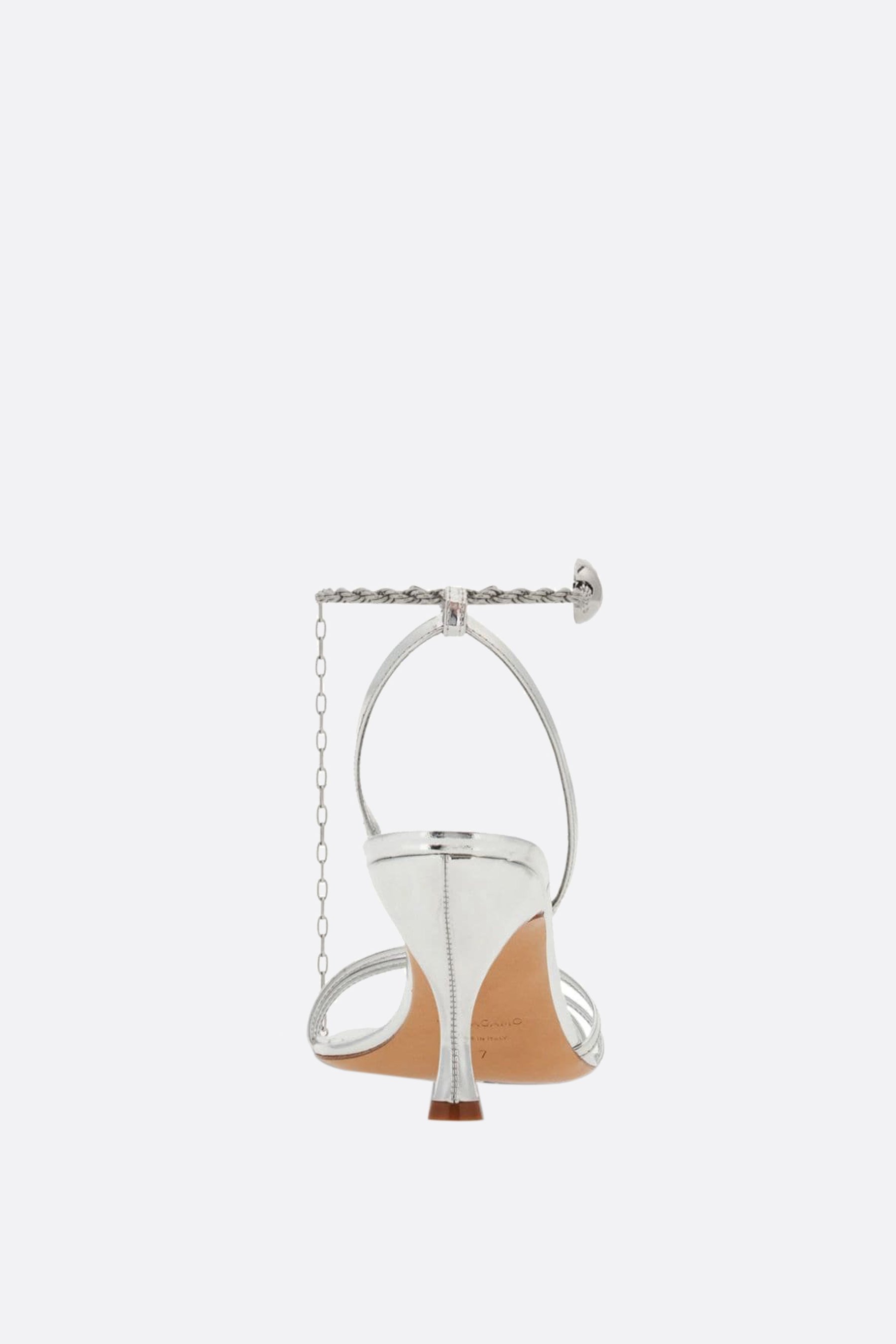 FERRAGAMO sandalo Denise in pelle laminata Novità
