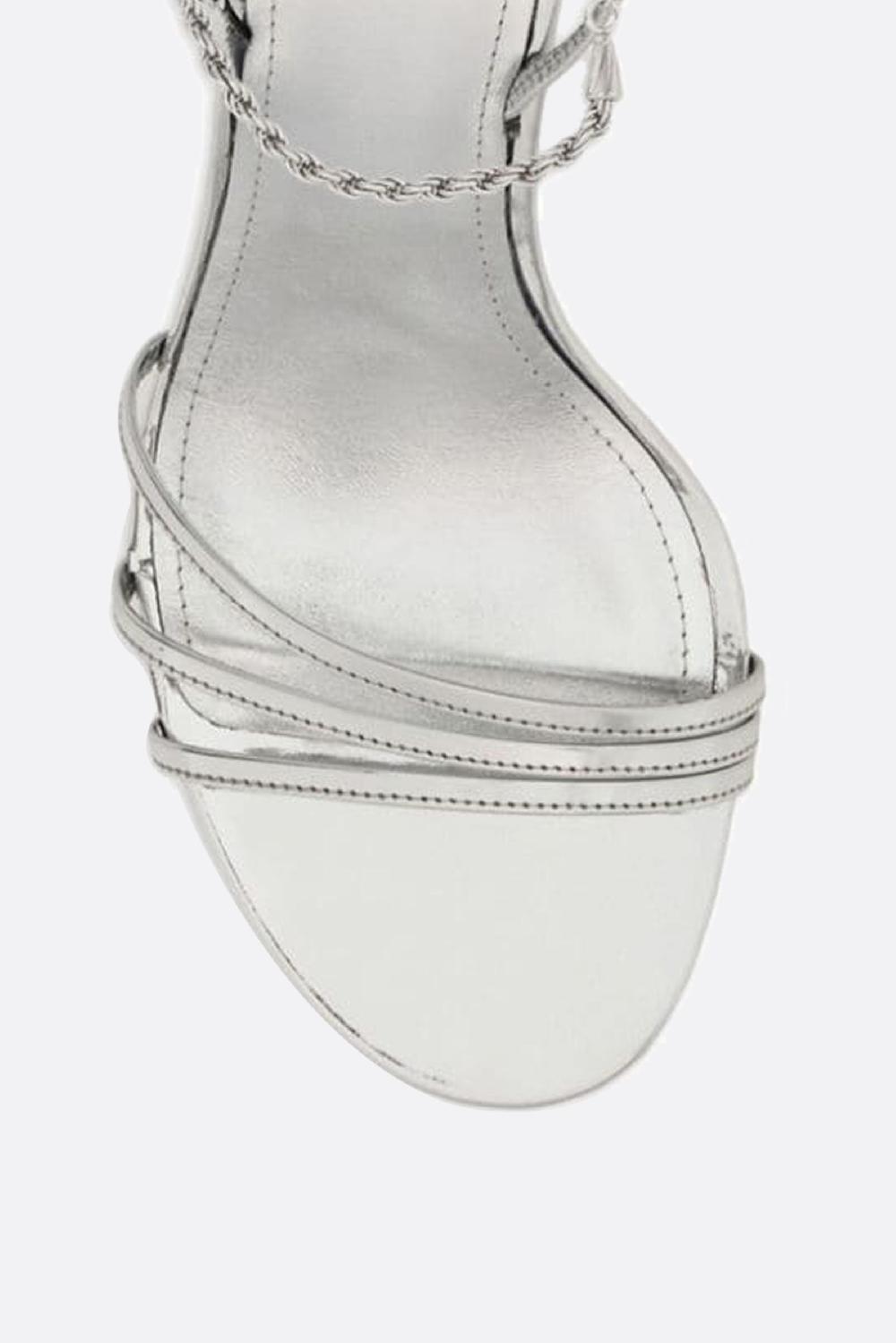 FERRAGAMO sandalo Denise in pelle laminata Novità