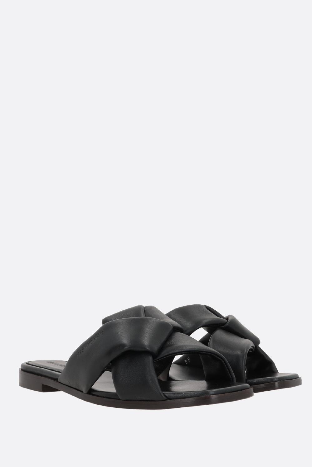 FERRAGAMO sandalo slide Alrai in nappa Sconto