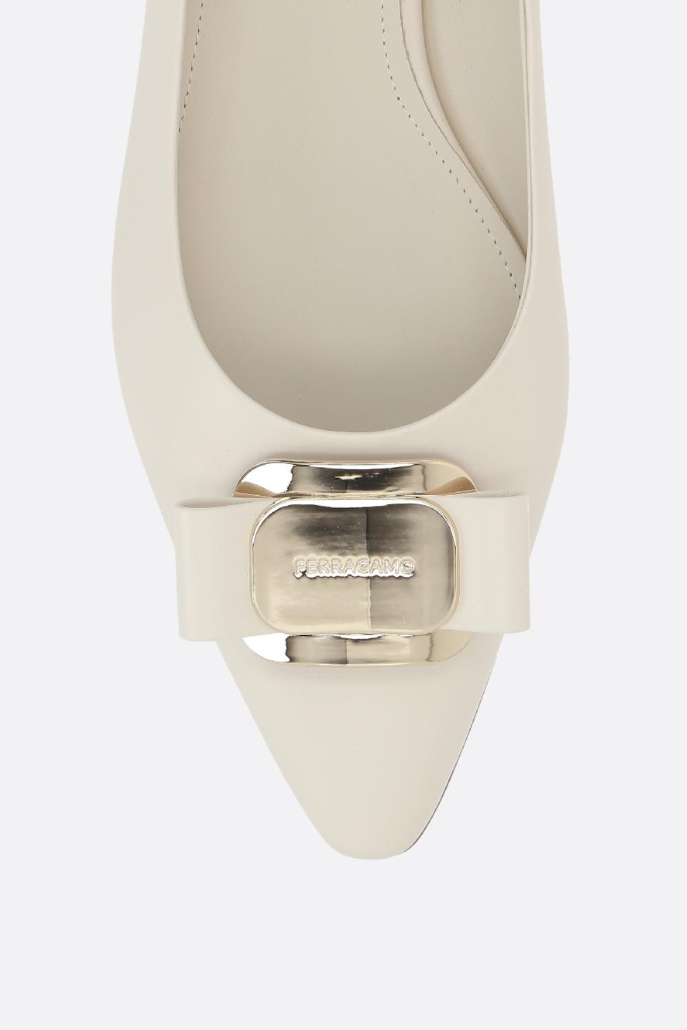 FERRAGAMO ballerina Zea in nappa Offerta