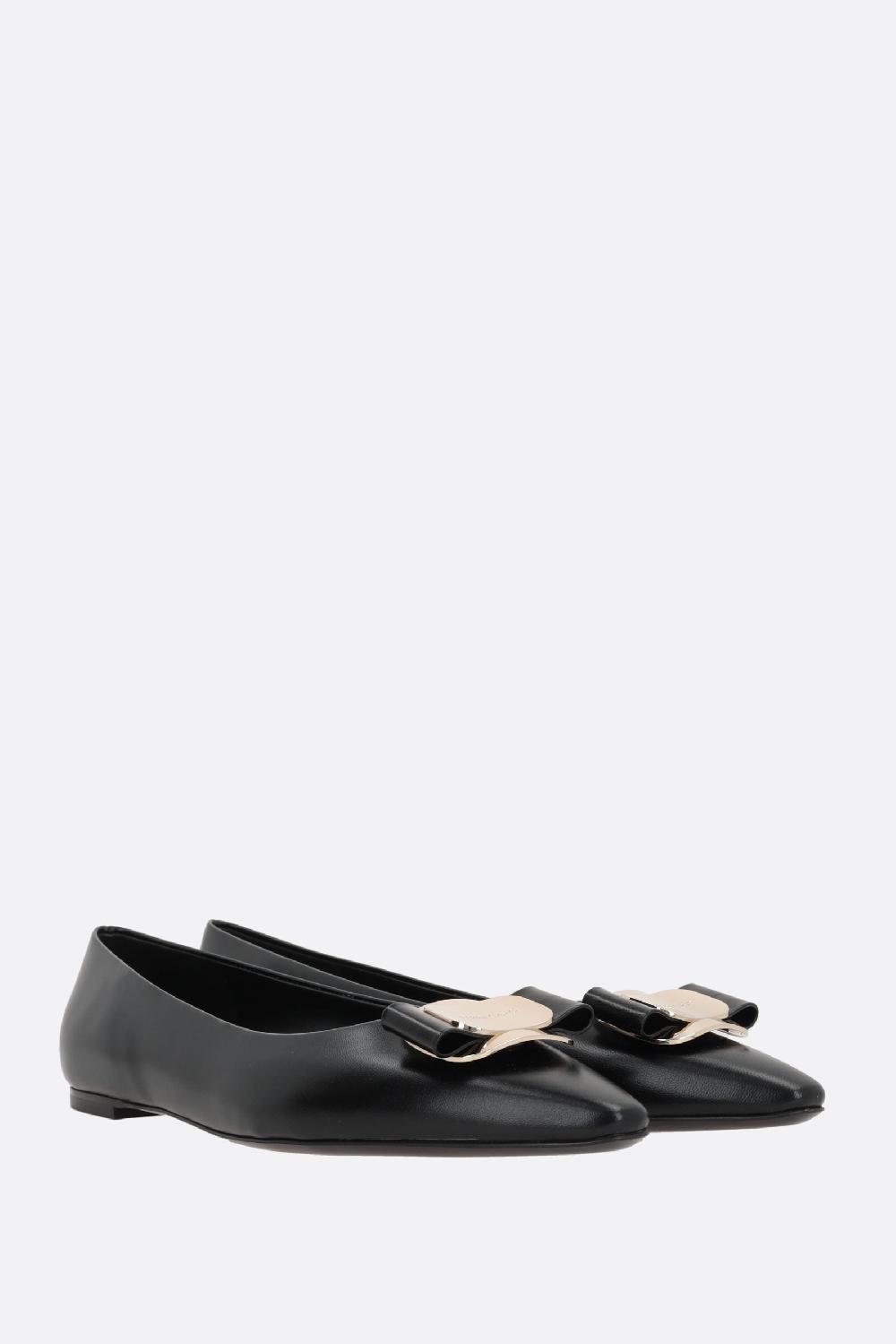 FERRAGAMO ballerina Zea in nappa Economico