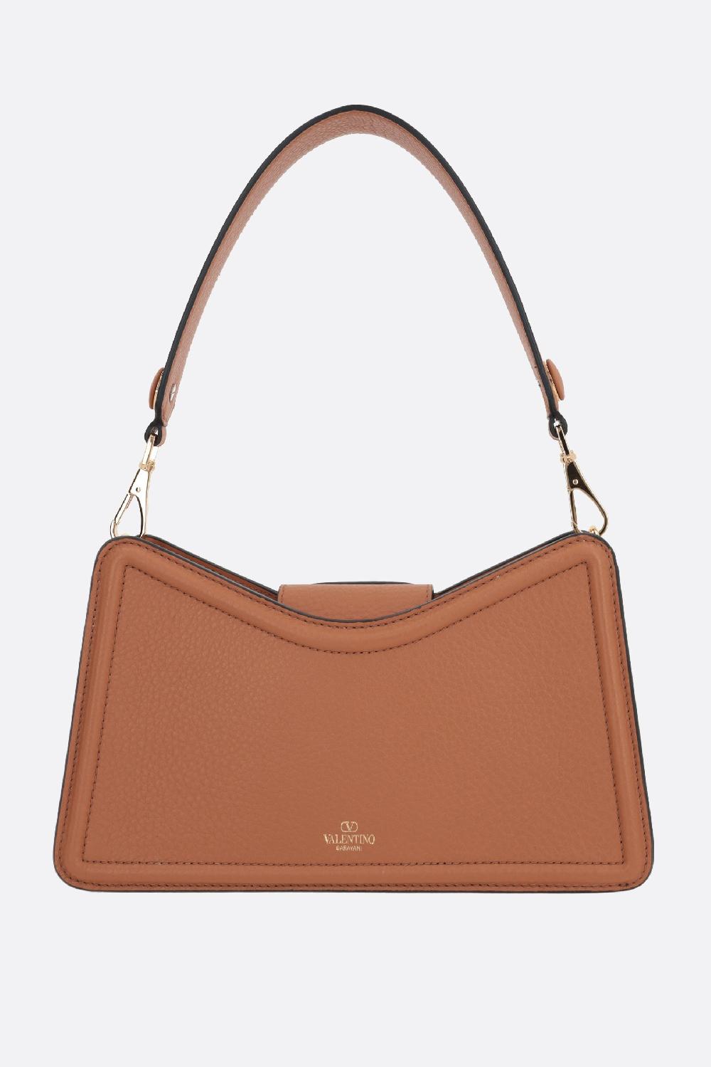 VALENTINO GARAVANI borsa a tracolla Vlogo Leather in pelle martellata In Vendita