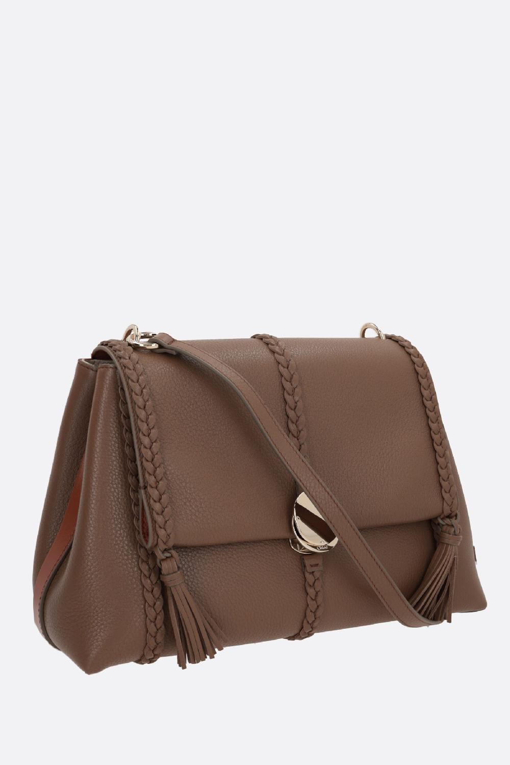 CHLOÉ borsa a spalla Penelope media in pelle martellata Saldi Di Fabbrica