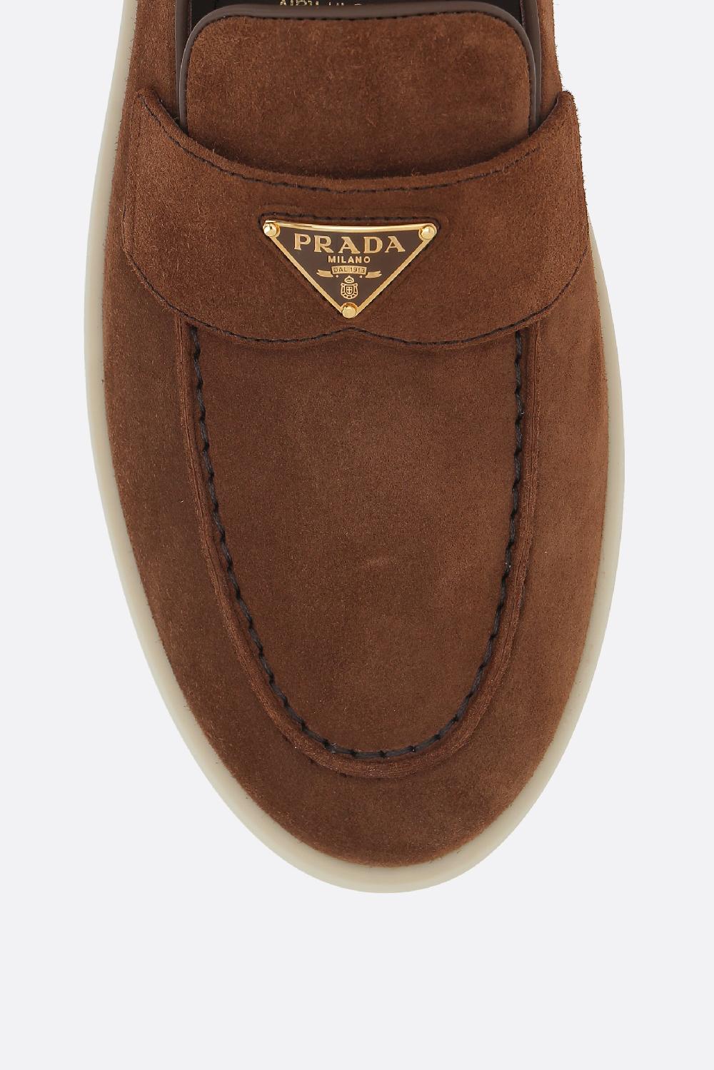 PRADA mocassino in suede Moda