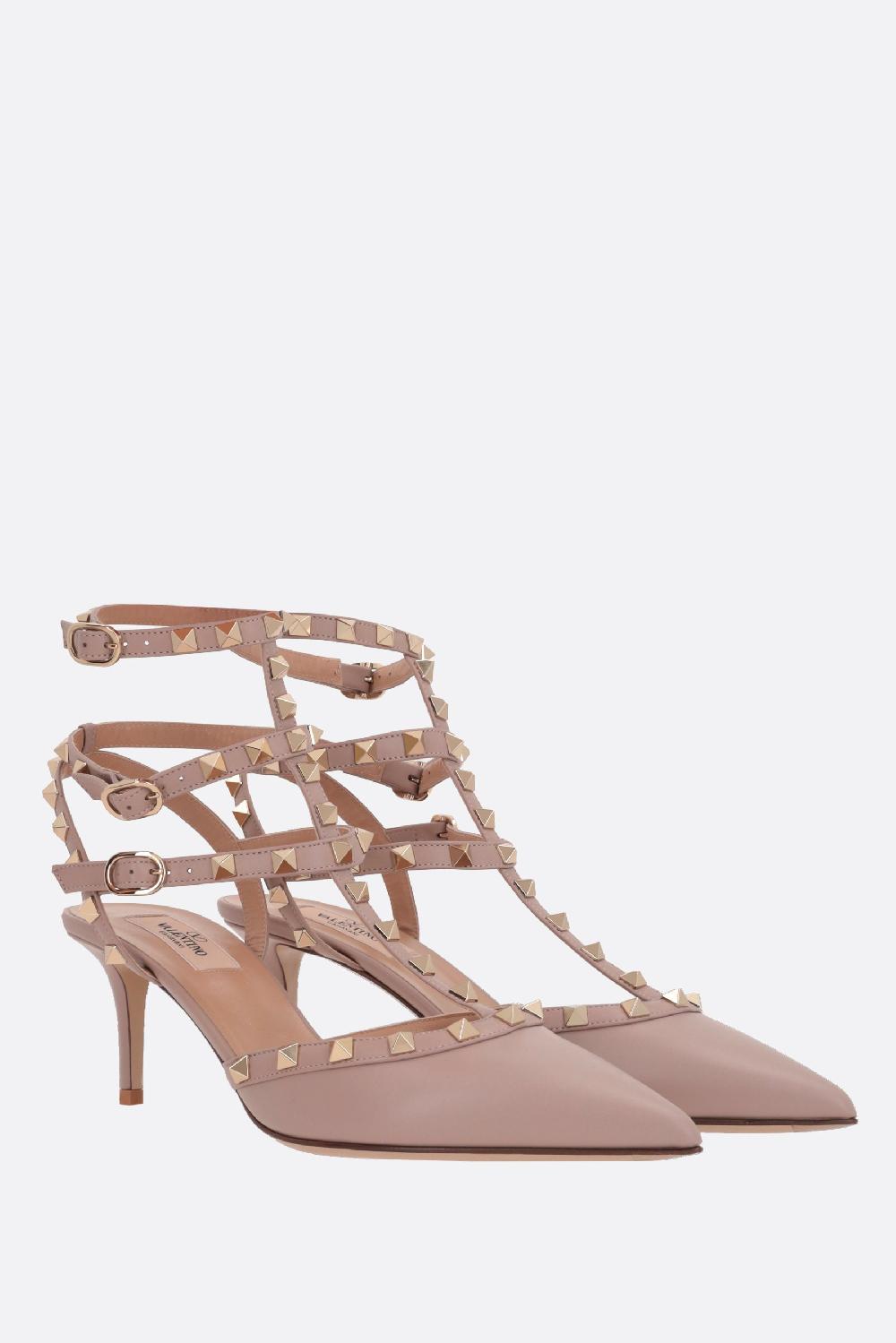 VALENTINO GARAVANI slingback Rockstud in pelle liscia Qualità