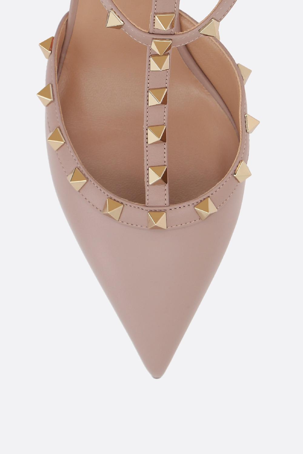 VALENTINO GARAVANI slingback Rockstud in pelle liscia Qualità