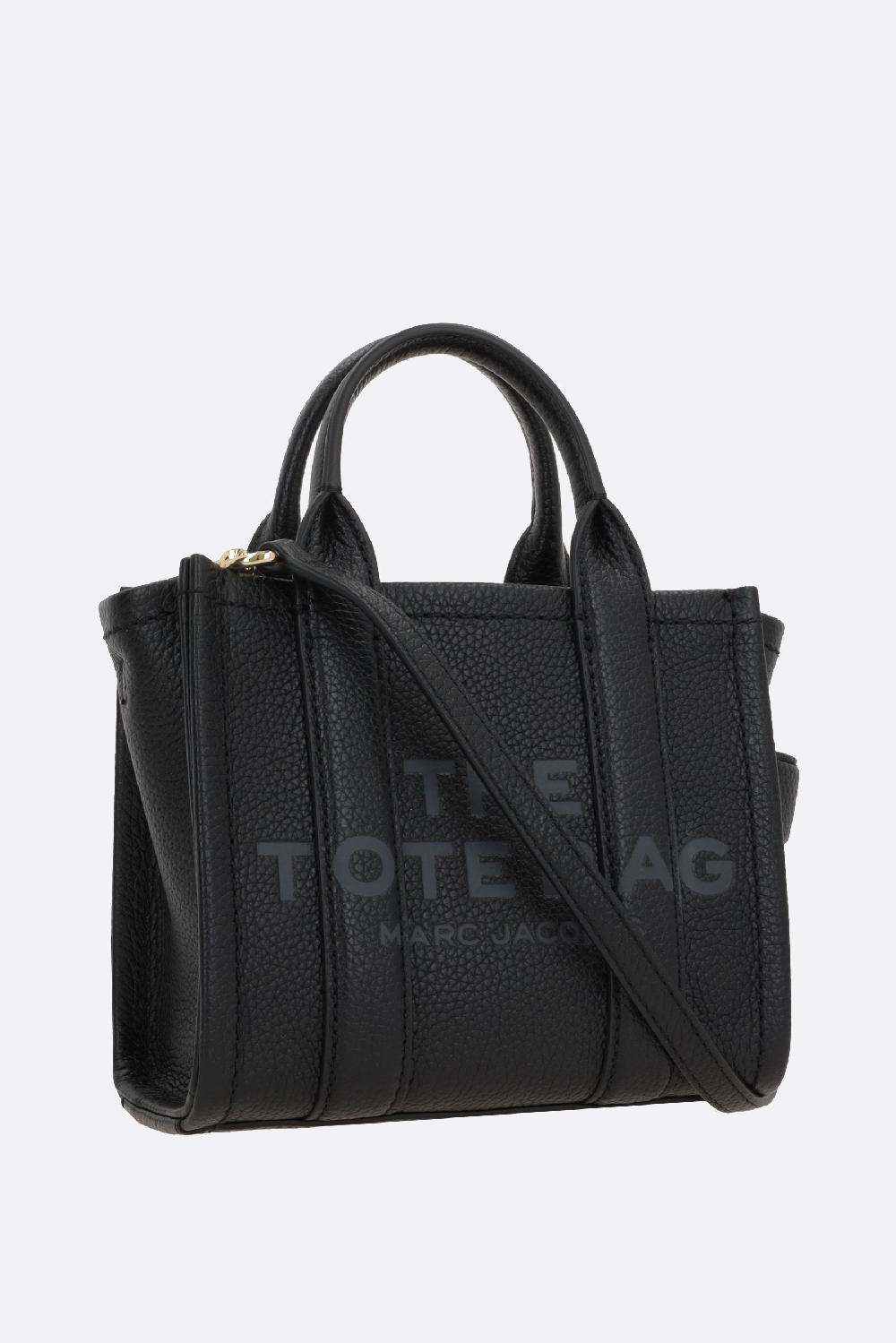 MARC JACOBS borsa The Mini Tote in pelle martellata Black Friday