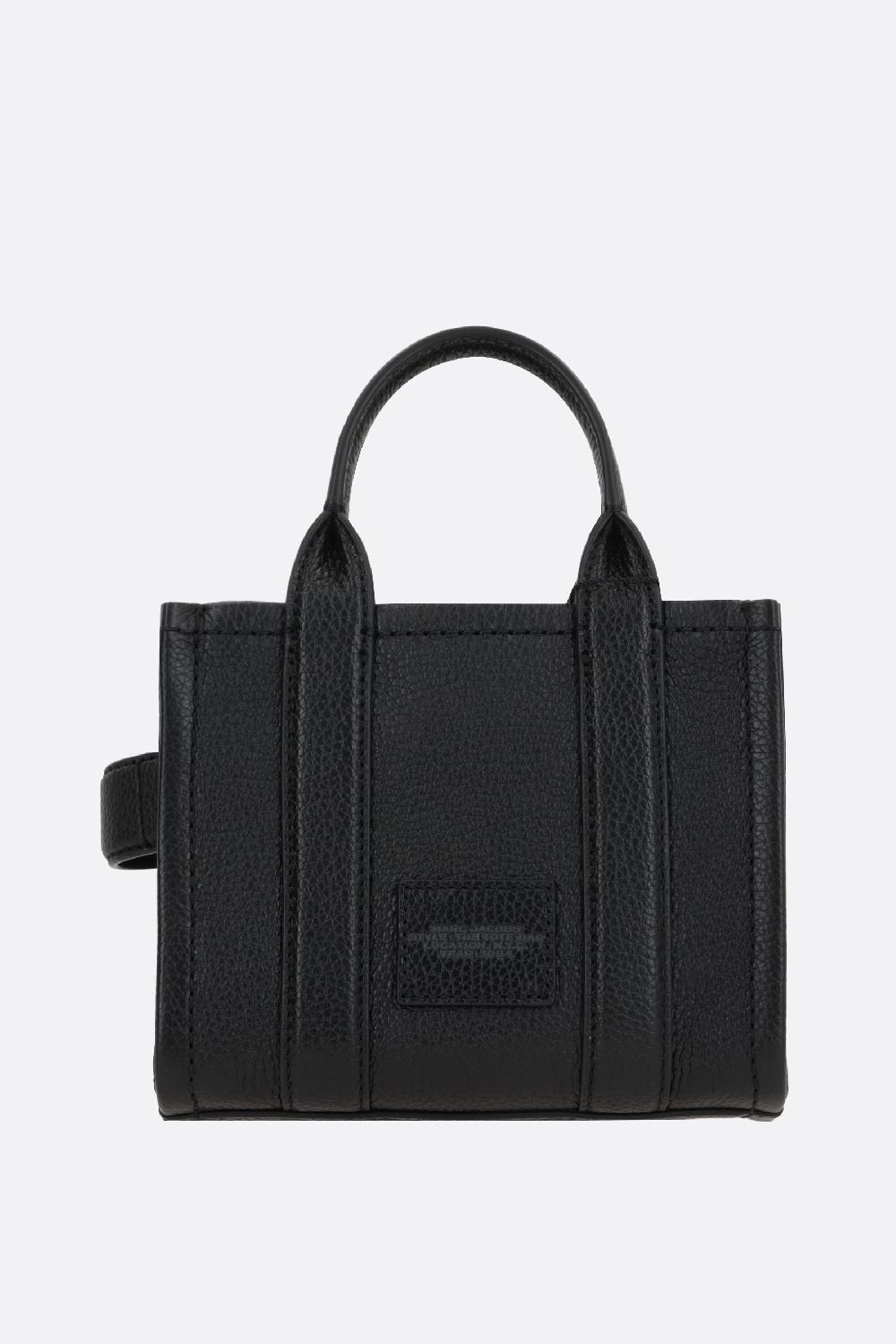 MARC JACOBS borsa The Mini Tote in pelle martellata Black Friday