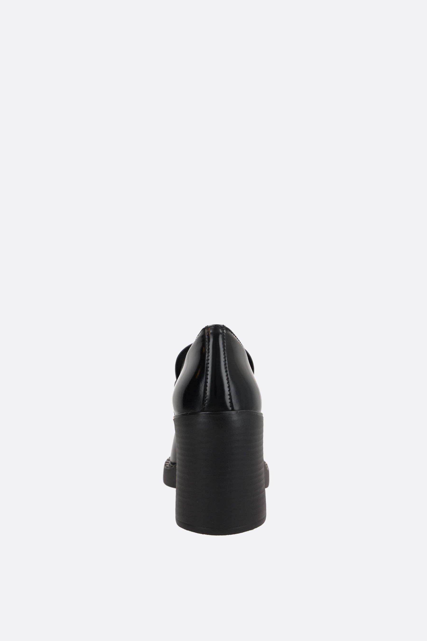 PRADA décolleté Chocolate in pelle spazzolata Cyber Monday