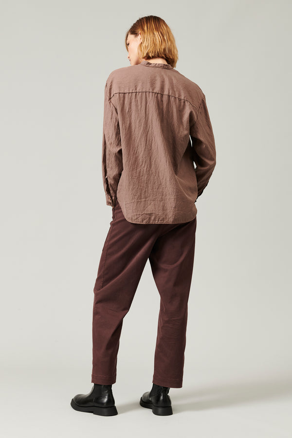 ﻿Transit Par Such Camicia collo alla coreana in misto seta | 1013.CFDTRYL211.26 – Transit Hotsell