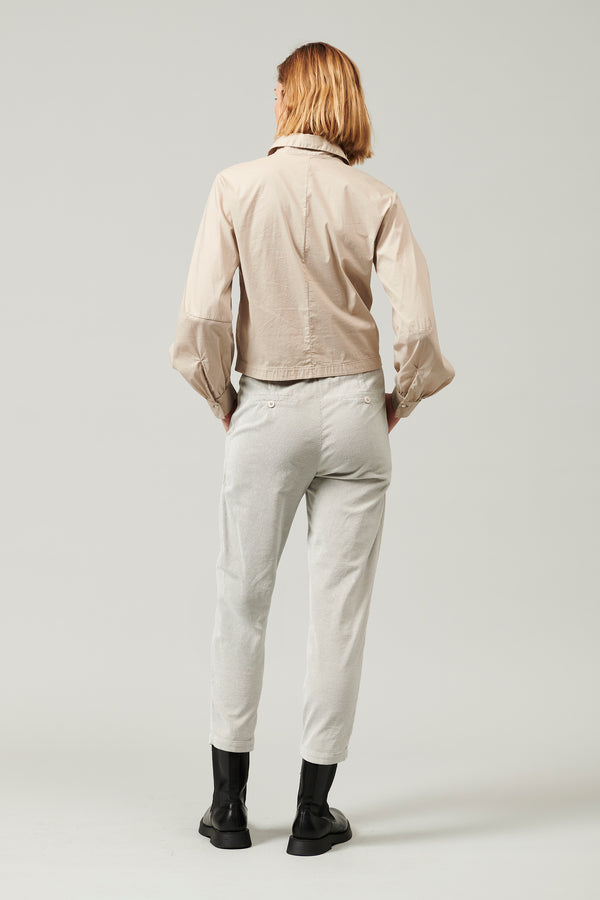 Transit Par Such Camicia in popeline di cotone stretch con manica voluminosa sagomata – Transit Saldi Di Fabbrica