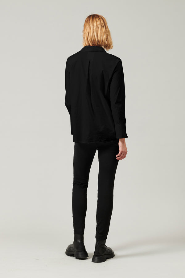 Transit Par Such Camicia lunga in popeline di cotone stretch | 1013.CFDTDY-5003.901 – Transit Vendite Flash