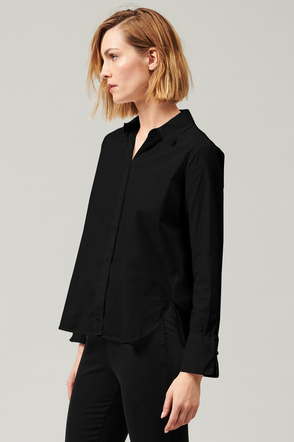Transit Par Such Camicia lunga in popeline di cotone stretch | 1013.CFDTDY-5003.901 – Transit Vendite Flash