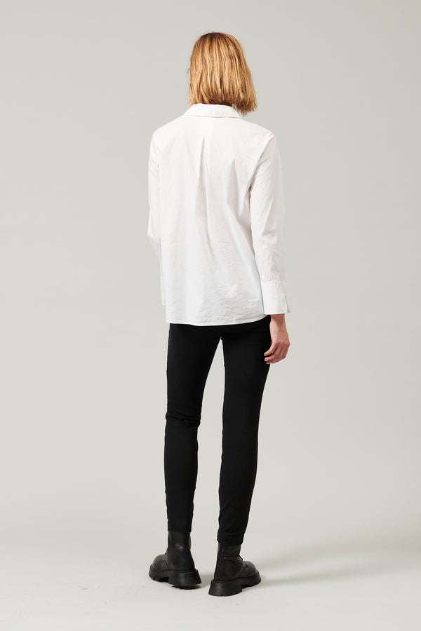 Transit Par Such Camicia lunga in popeline di cotone stretch | 1013.CFDTDY-5003.110 – Transit Negozio