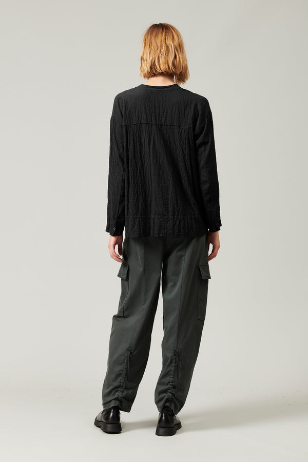 Transit Par Such Camicia stondata in goffrato di misto lana stretch | 1013.CFDTRYP250.1 – Transit Nuova
