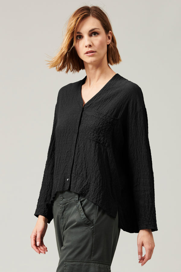 Transit Par Such Camicia stondata in goffrato di misto lana stretch | 1013.CFDTRYP250.1 – Transit Nuova