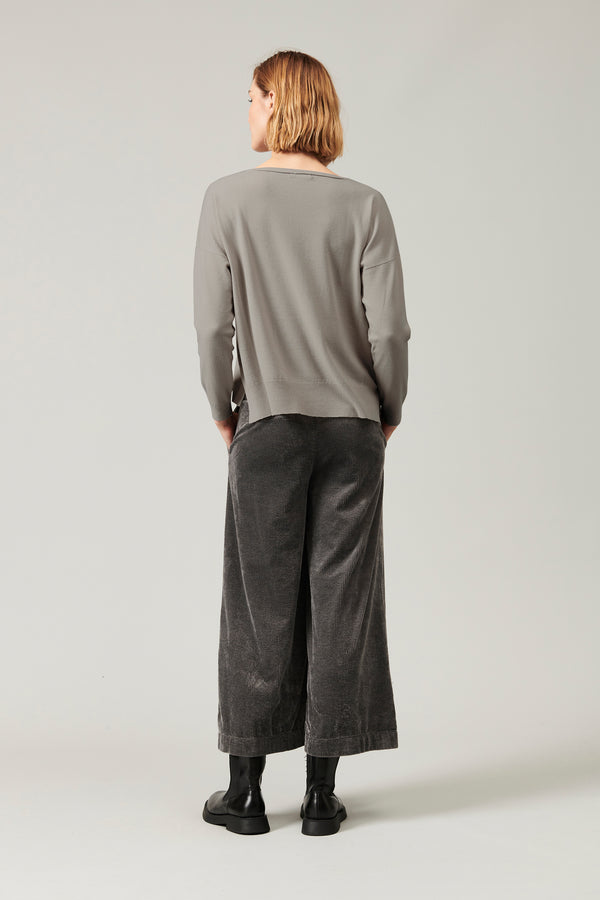 Transit Par Such Maglia oversize in viscosa e lana. linea a scatola collo a barchetta – Transit Soddisfazione Garantita