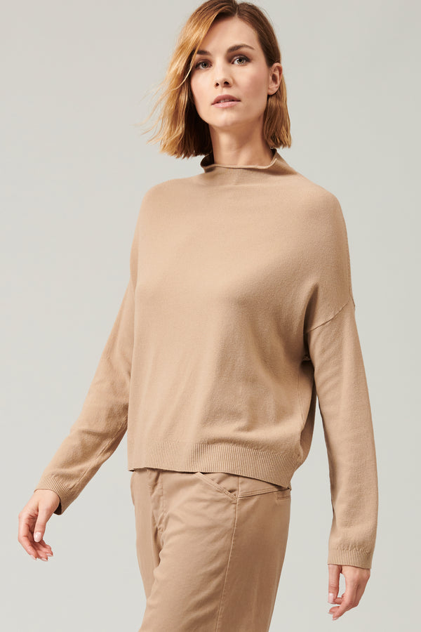 Transit Par Such Maglia oversize in viscosa e lana. linea a scatola collo a vulcano | – Transit Outlet