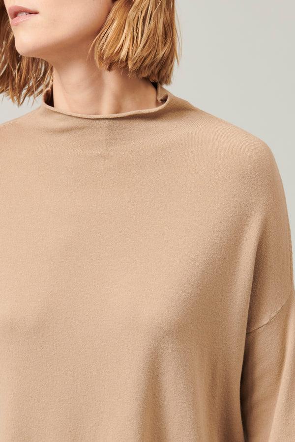 Transit Par Such Maglia oversize in viscosa e lana. linea a scatola collo a vulcano | – Transit Outlet