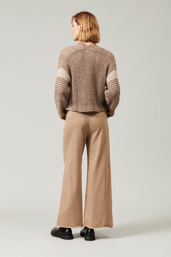 Transit Par Such Cardigan in lana ed alpaca con motivo di riga a contrasto colore | 101 – Transit Hotsell