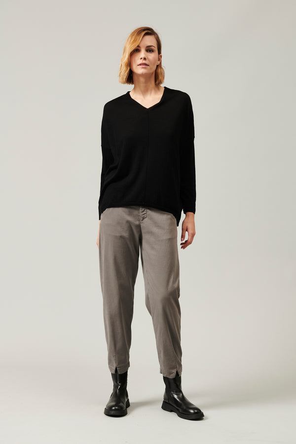 Transit Par Such Maglia oversize scollo a v in lana vergine 16 gage | 1013.CFDTRY18531. – Transit Vendita Calda