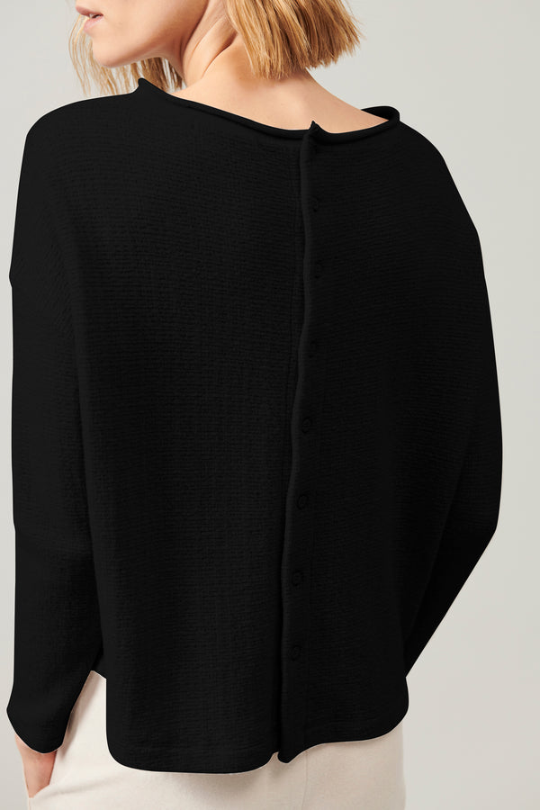 Transit Par Such Maglia di lana e viscosa jacquard microfantasia collo sbarcato e chius – Transit Saldi Di Fabbrica