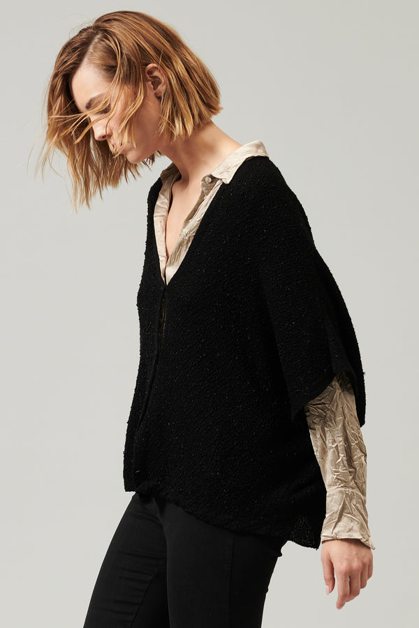Transit Par Such Cardigan oversize con scollo a v e maniche a kimono con possibilità d – Transit Vendite Flash