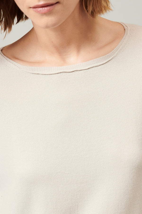 Transit Par Such Maglia oversize in viscosa e lana. linea a scatola collo a barchetta – Transit In Saldo