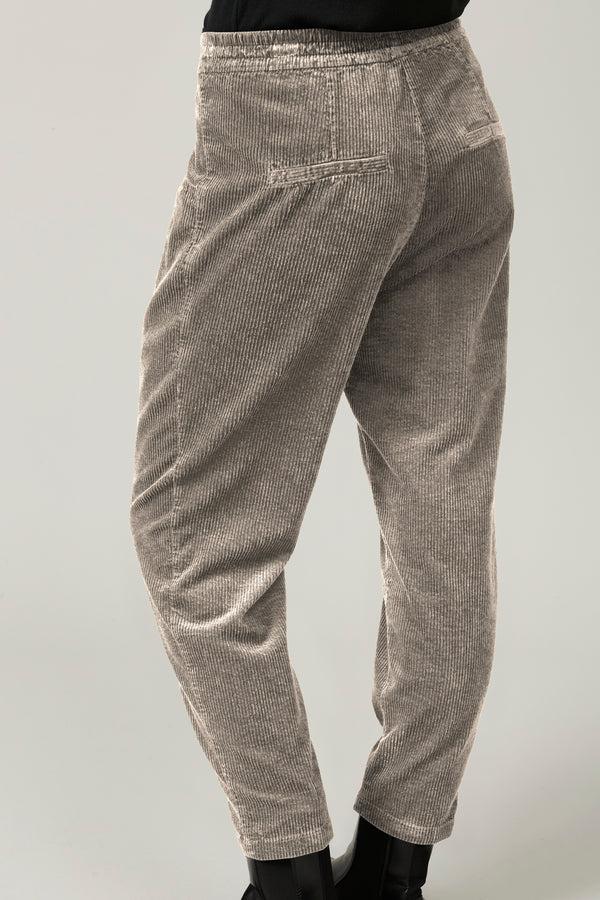 Transit Par Such Pantalone comfort fit con elastico in vita in velluto a coste di visco – Transit Negozi Online