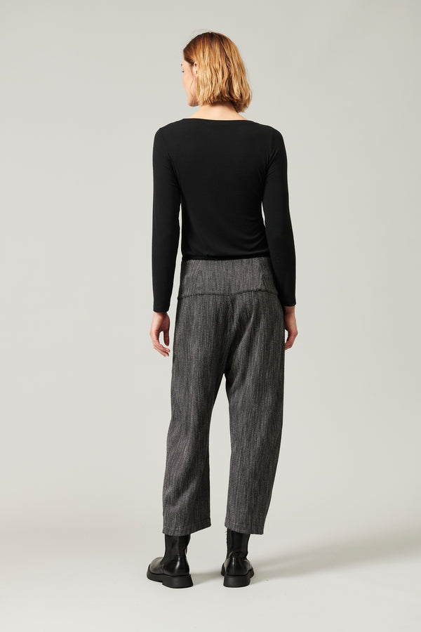 Transit Par Such Pantalone cavallo basso con baschina alta profilata in maglia a contra – Transit Consegna Veloce