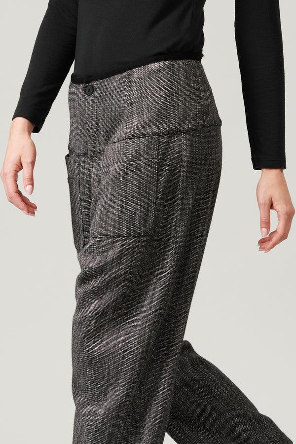 Transit Par Such Pantalone cavallo basso con baschina alta profilata in maglia a contra – Transit Consegna Veloce