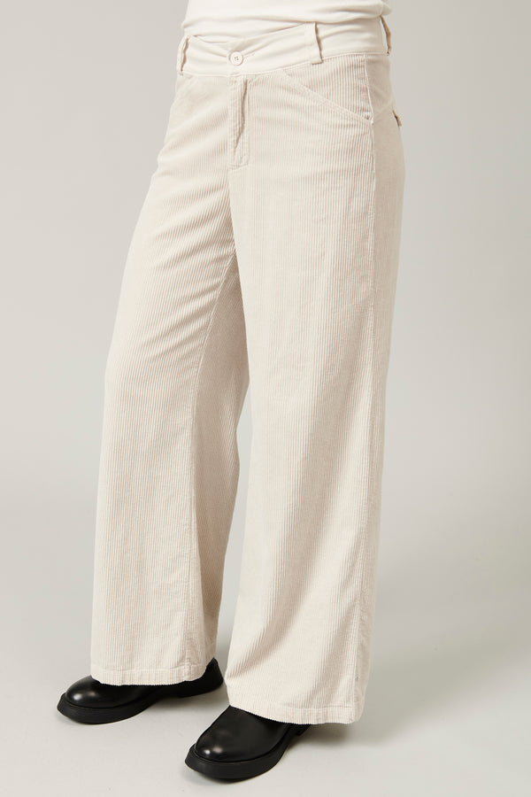 Transit Par Such Pantalone a palazzo in velluto a coste di viscosa e cotone stretch | 1 – Transit Promozione Limitata